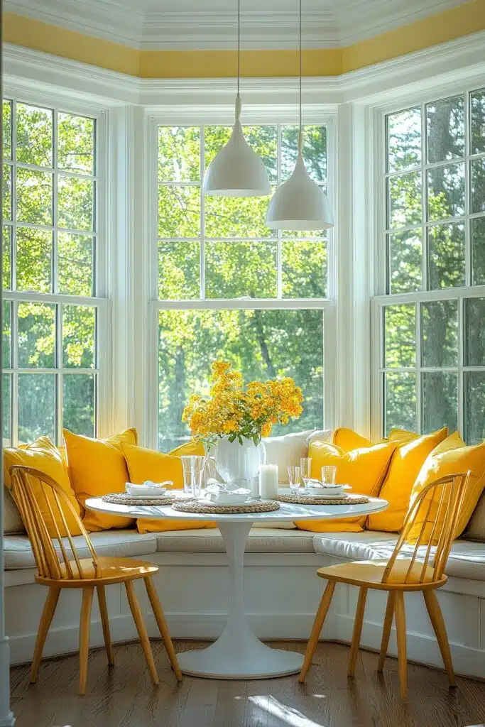 29 Breakfast Nook Ideas for a Cozy Morning Retreat 1 Sunshine Breakfast Retreat