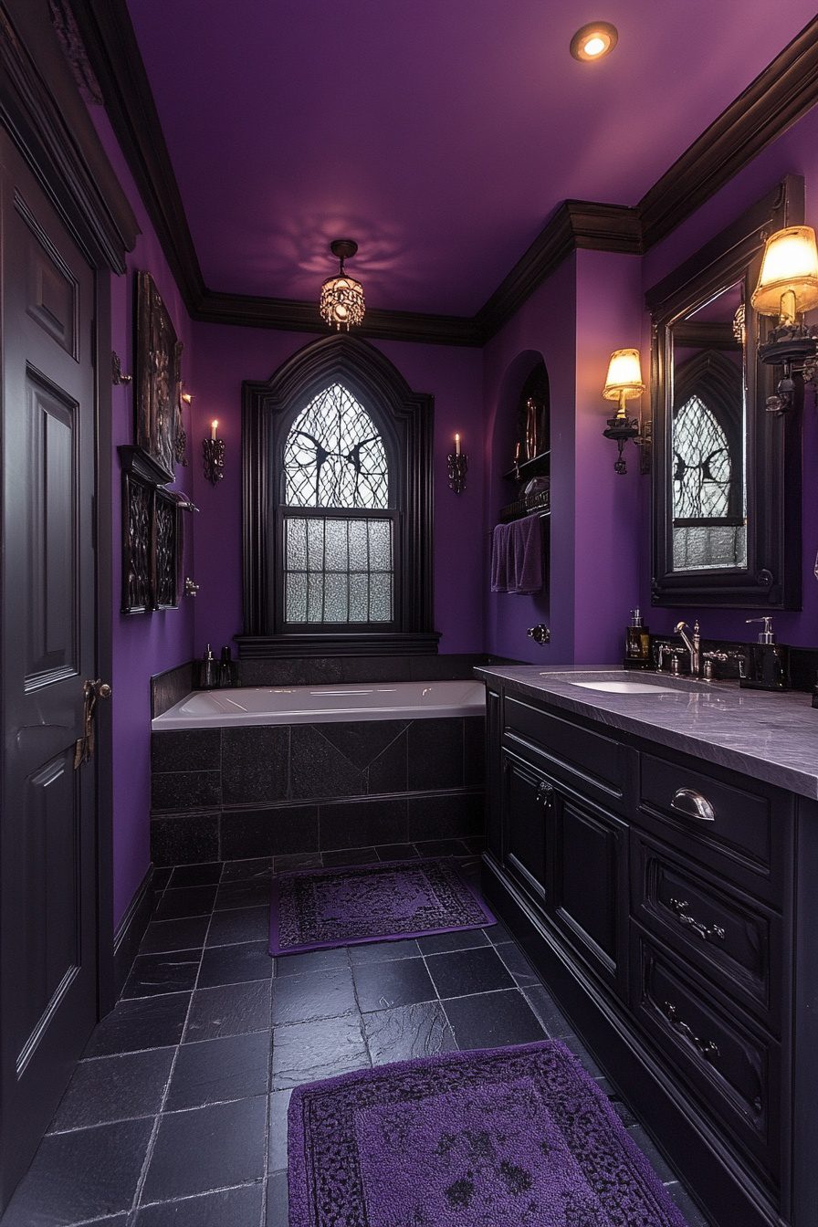 29 Western Gothic Bathroom Ideas To Blend Antique Elements With Gothic ...
