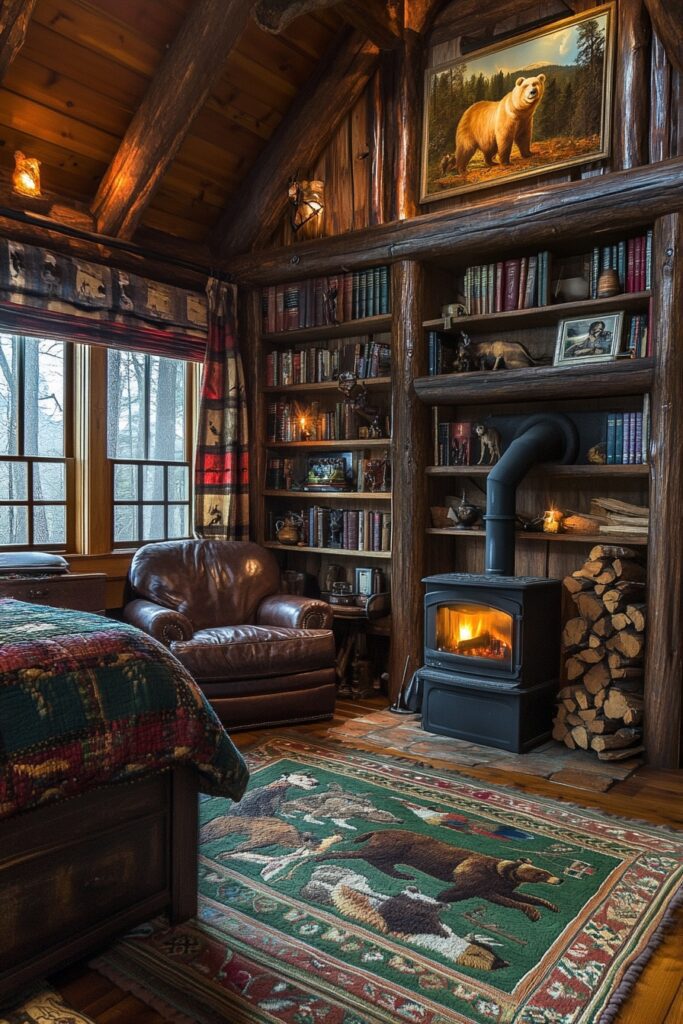 29 Cozy Cabin Bedrooms for a Relaxing and Peaceful Escape 8 Bear Den Suite