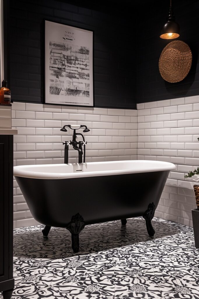 29 Loft Bathrooms for Creating the Perfect Soothing Sanctuary 10 Black and White Loft Design