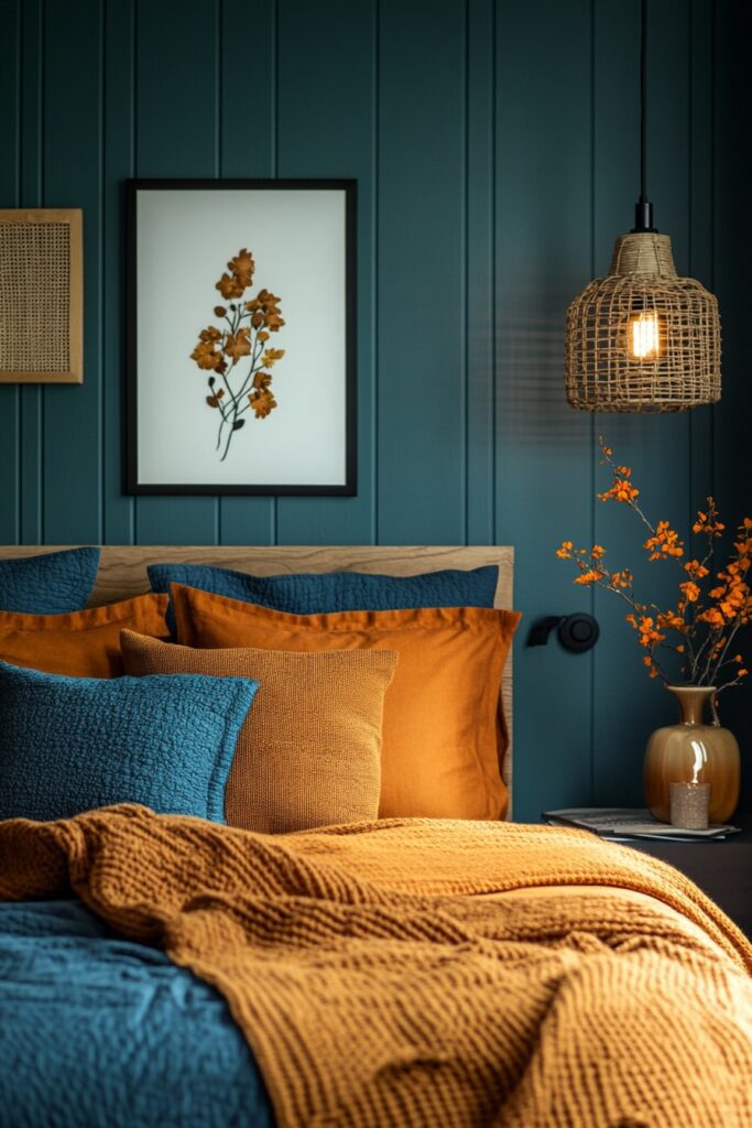29 Orange Boho Bedroom Ideas for a Playful and Vibrant Bedroom Makeover 10 Burnt Orange Hideaway