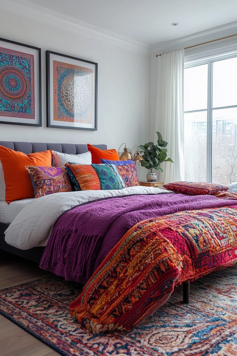 29 Colorful Boho Bedroom Ideas To Add Vibrance And Style To Your Space