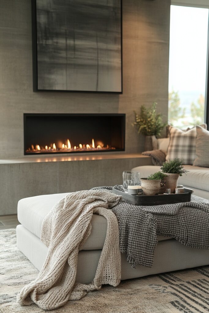 29 Loft Apartment Ideas to Maximize Your Urban Living 28 Cozy Loft Fireplace Spot