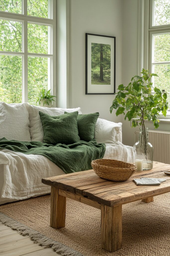 29 Nordic Living Room Ideas to Bring Calm and Serenity Indoors 25 Forest Whisper Living Room
