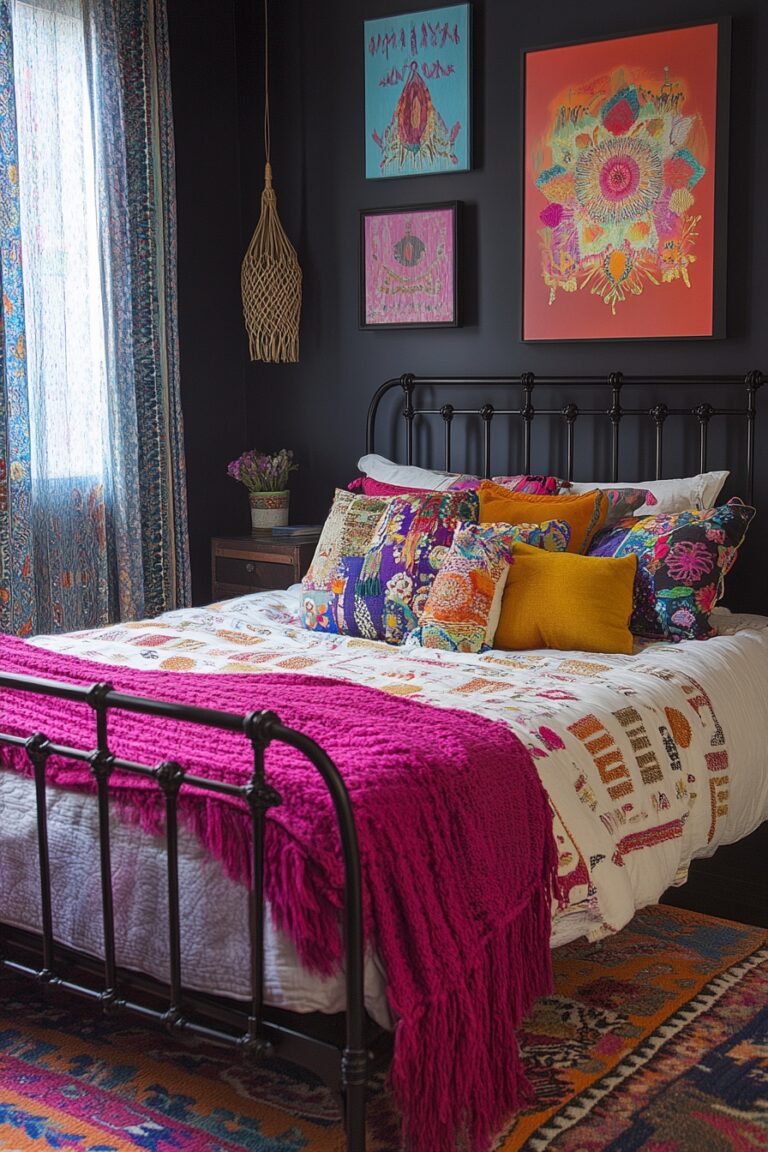 29 Colorful Boho Bedroom Ideas To Add Vibrance And Style To Your Space