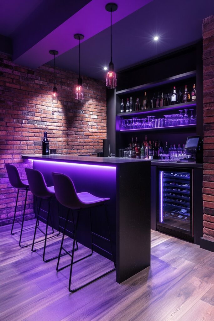 29 Loft Apartment Ideas to Maximize Your Urban Living 26 Loft Bar Area Hub