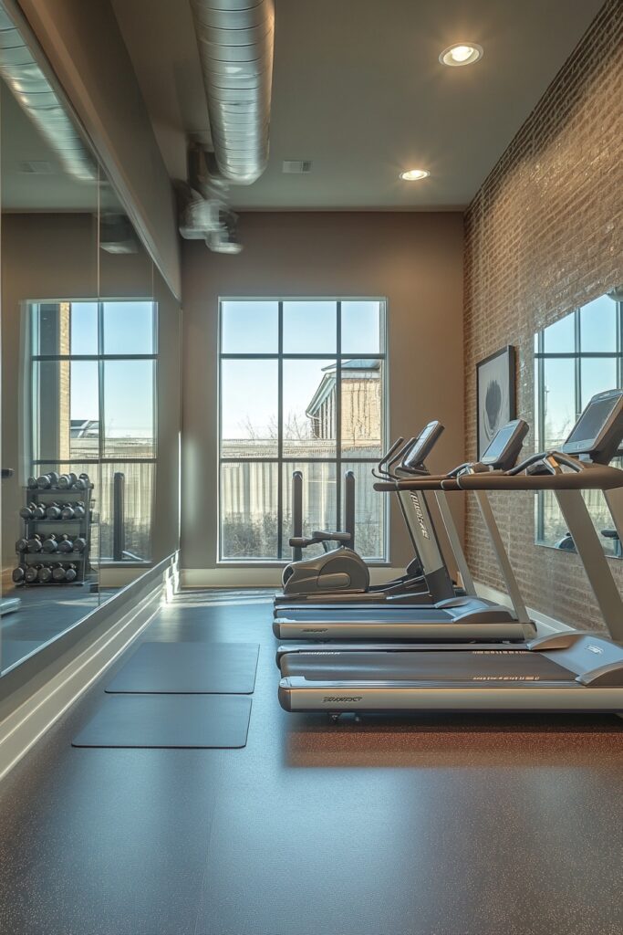 29 Loft Apartment Ideas to Maximize Your Urban Living 22 Loft Fitness Center