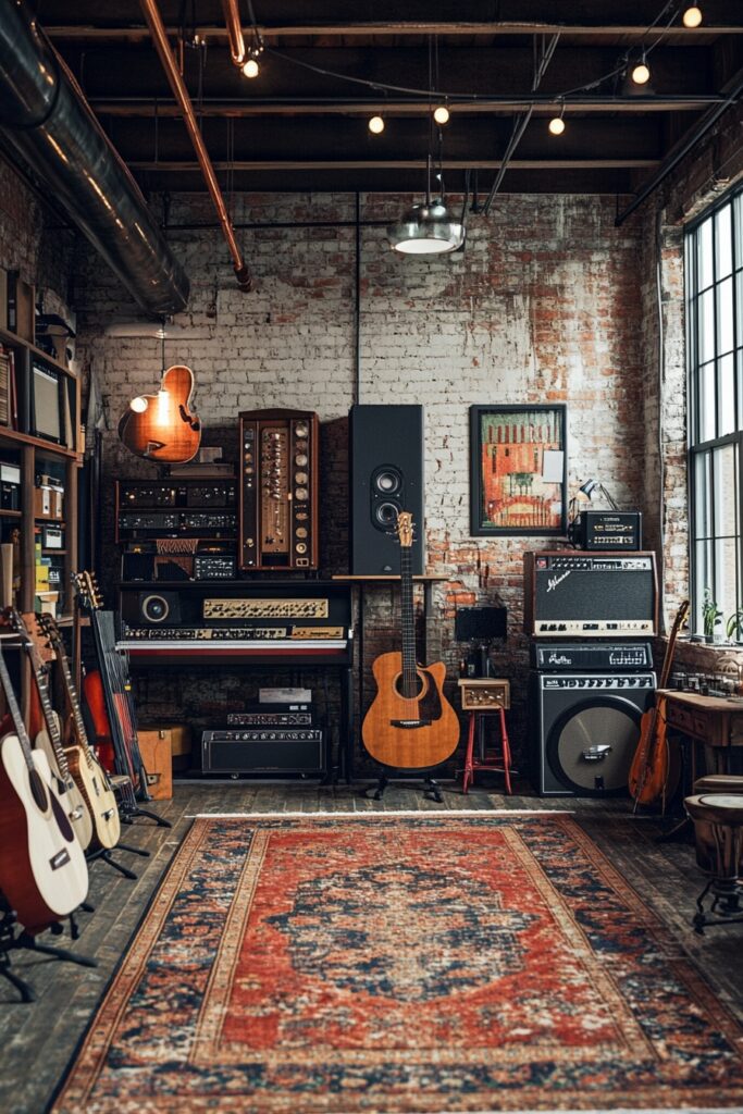 29 Loft Apartment Ideas to Maximize Your Urban Living 23 Loft Music Room Retreat