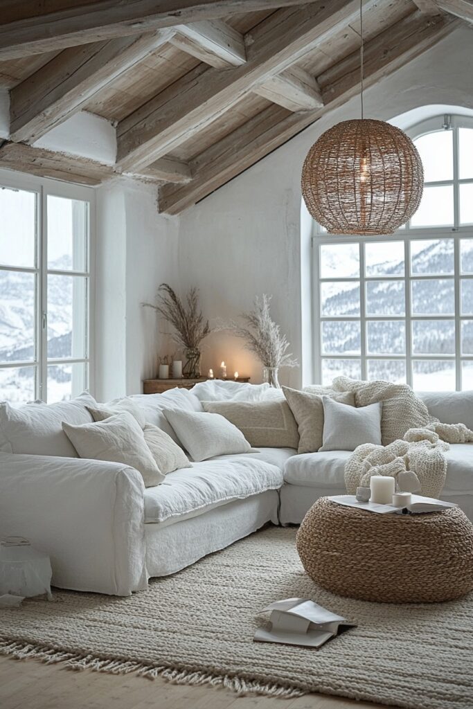 29 Nordic Living Room Ideas to Bring Calm and Serenity Indoors 26 Mountain Serenity Den