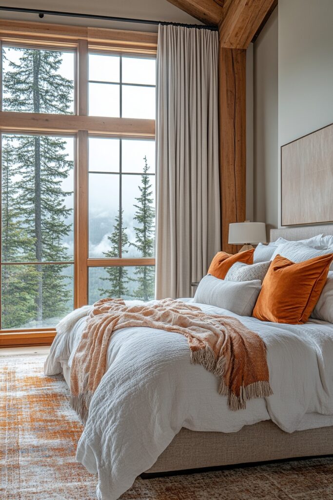 29 Cozy Cabin Bedrooms for a Relaxing and Peaceful Escape 15 Mountain View Room
