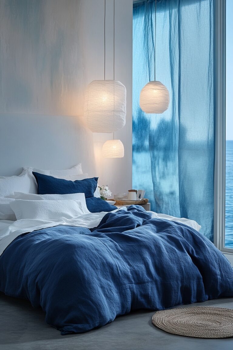 29 Navy Blue Boho Bedroom Ideas For A Peaceful Sanctuary