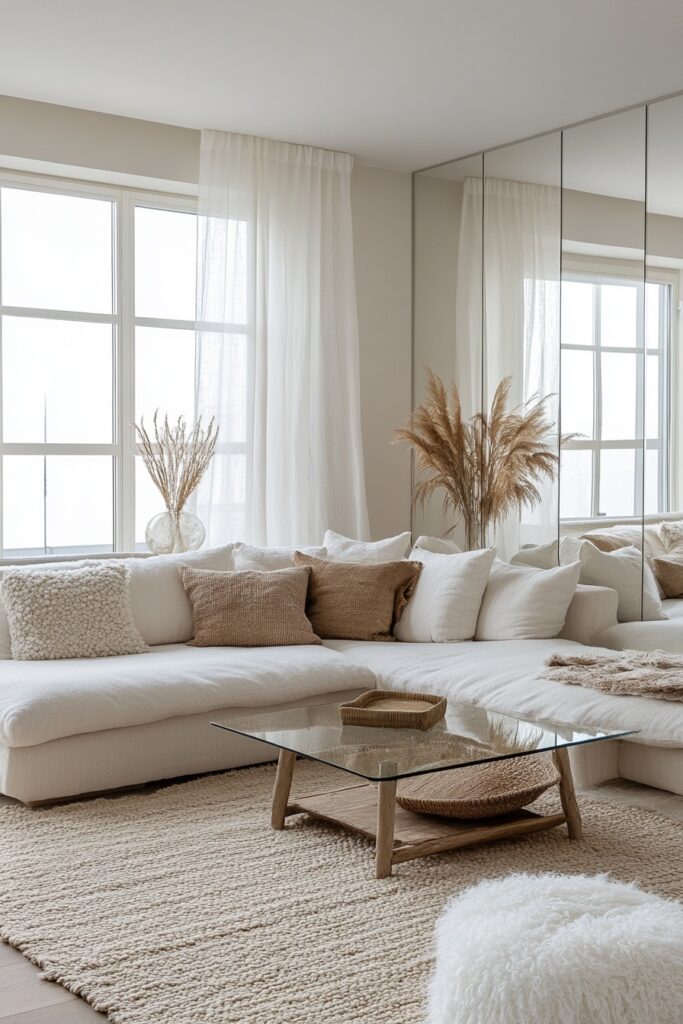 29 Nordic Living Room Ideas to Bring Calm and Serenity Indoors 18 Reflective Nordic Space