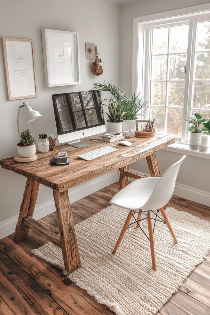 29 Tiny Apartment Home Office Ideas for Setting Up a Productive Home Workspace 17 Scandi-Inspired Office