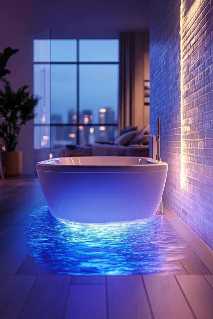 29 Loft Bathrooms for Creating the Perfect Soothing Sanctuary 5 Tech-Integrated Loft Bathroom