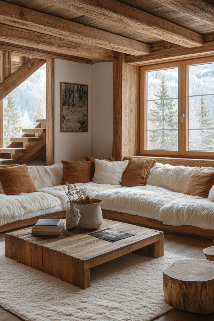 29 Nordic Living Room Ideas to Bring Calm and Serenity Indoors 13 Timber Nordic Nook