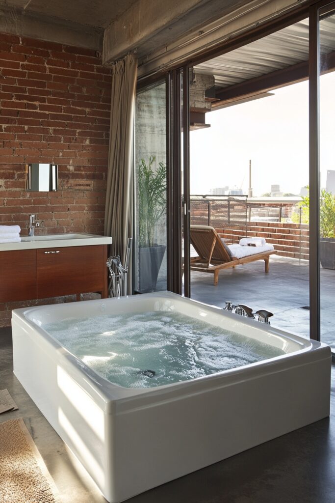 29 Loft Bathrooms for Creating the Perfect Soothing Sanctuary 23 Water-Inspired Loft Bathroom