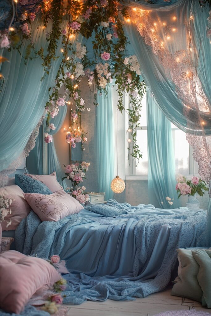 29 Boho Xmas Decor Bedroom Ideas for Crafting a Relaxing and Stylish Christmas Vibe 20 Whimsical Boho Wonderland