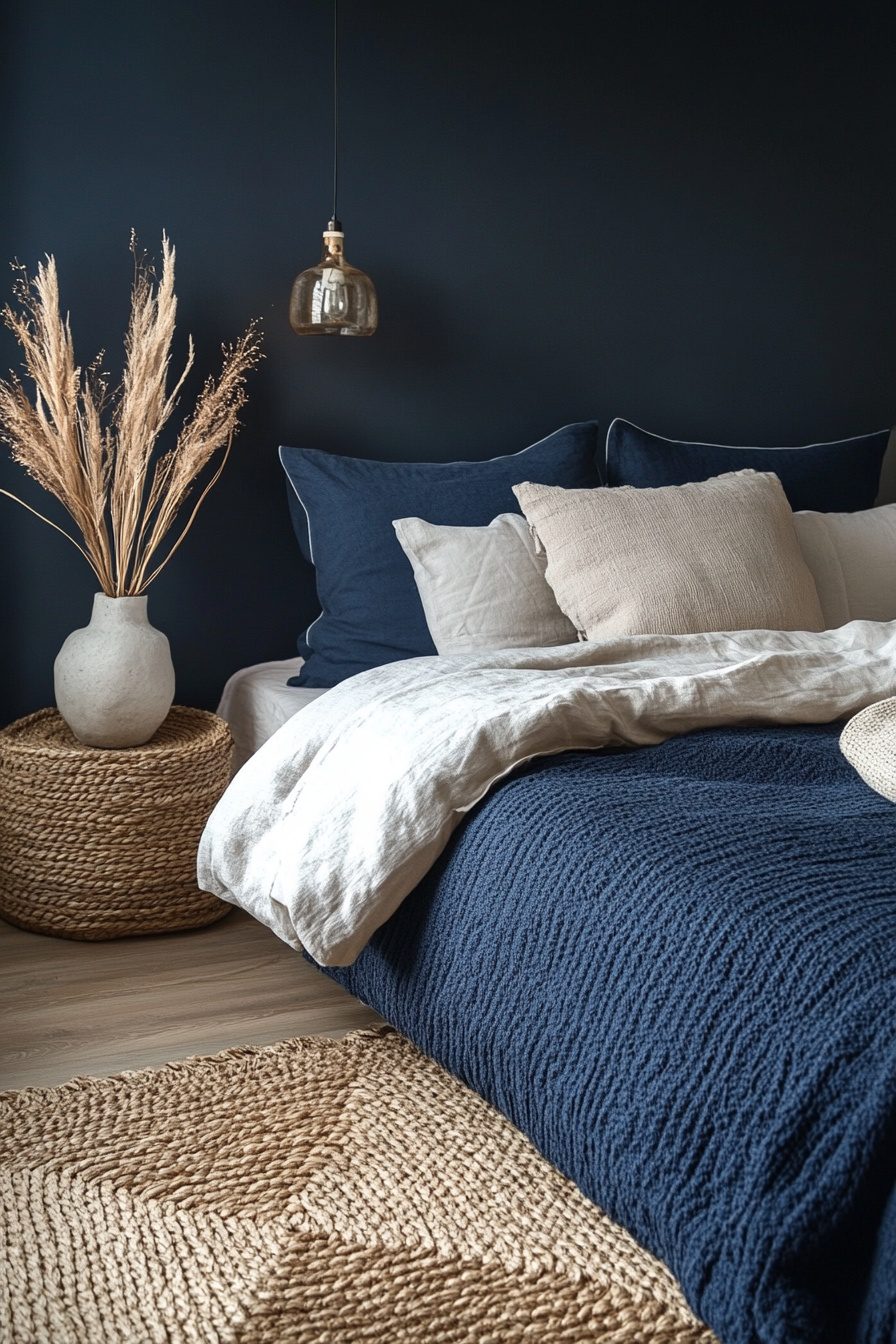 29 Navy Blue Boho Bedroom Ideas For A Peaceful Sanctuary