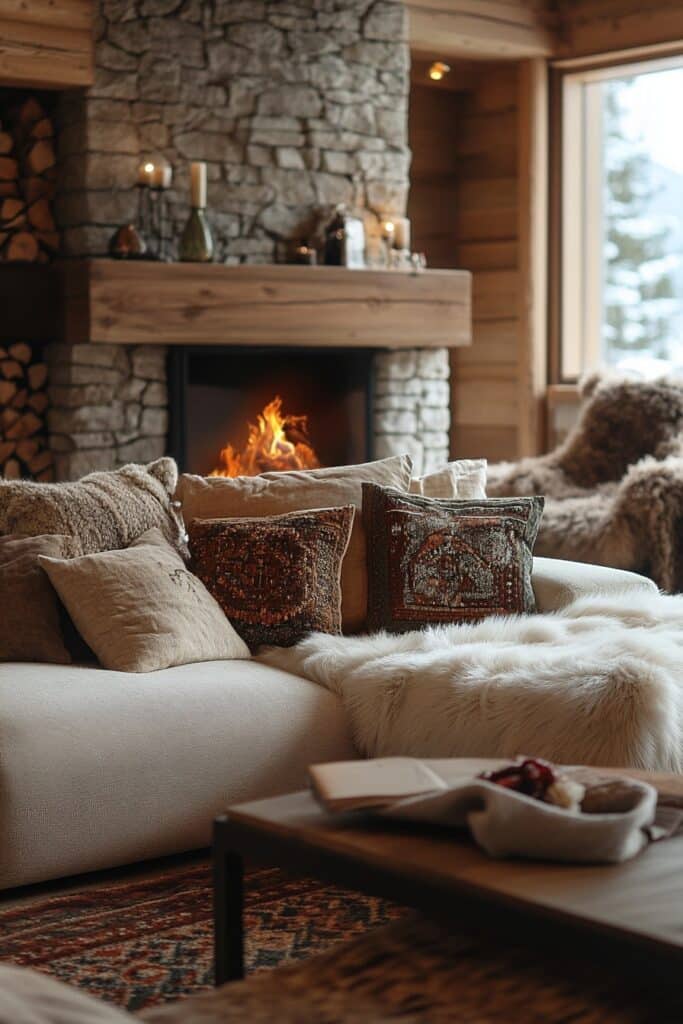 29 Cozy Christmas Decor Ideas for a Magical and Comfortable Christmas 5 Alpine Lodge Warmth