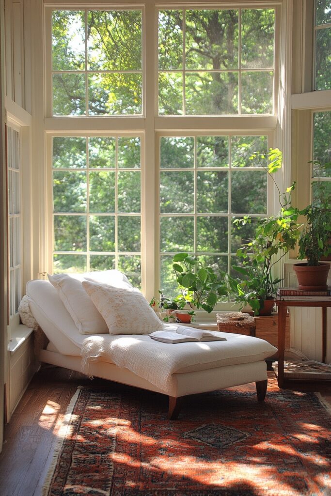 29 Small Cabin Aesthetic Ideas to Create a Warm and Inviting Atmosphere 9 Bright Reading Nook