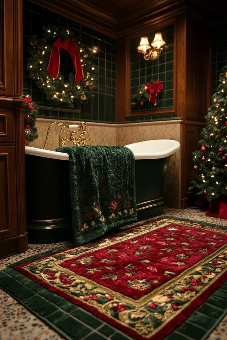 29 Christmas Bathroom Decor Ideas To Celebrate The Season In Style