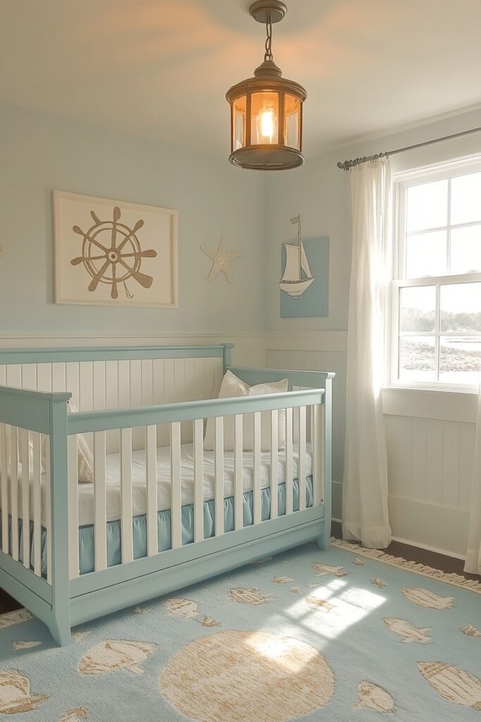 29 Nursery Room Vintage Ideas for a Timeless and Charming Space 15 Coastal Retreat Nursery