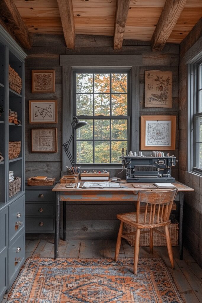 29 Small Cabin Aesthetic Ideas to Create a Warm and Inviting Atmosphere 18 Craft Heritage Room