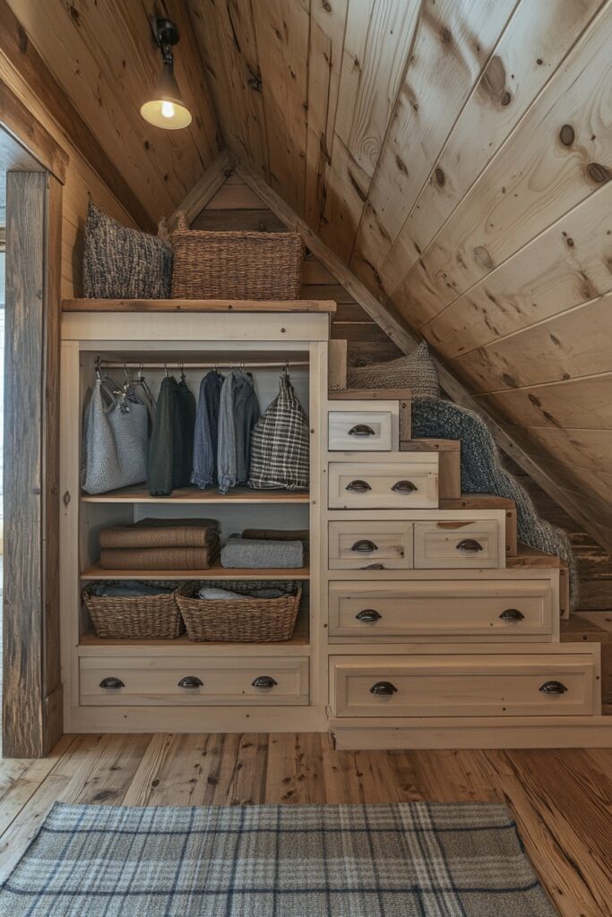 29 Small Cabin Aesthetic Ideas to Create a Warm and Inviting Atmosphere 28 Efficient Storage Corner