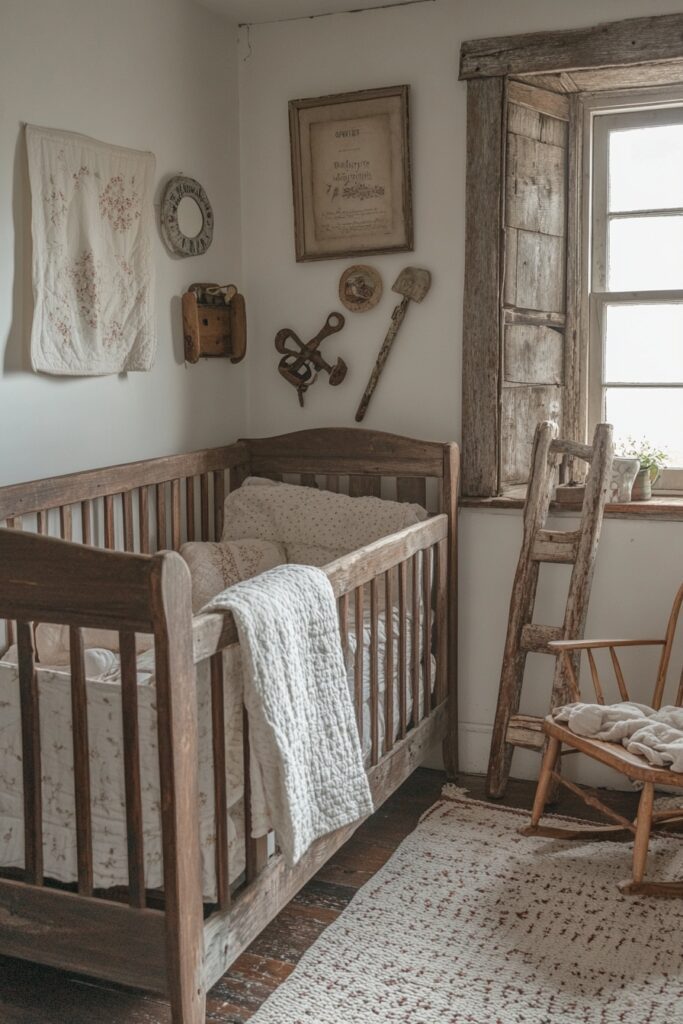 29 Nursery Room Vintage Ideas for a Timeless and Charming Space 5 Farmhouse-Inspired Nursery