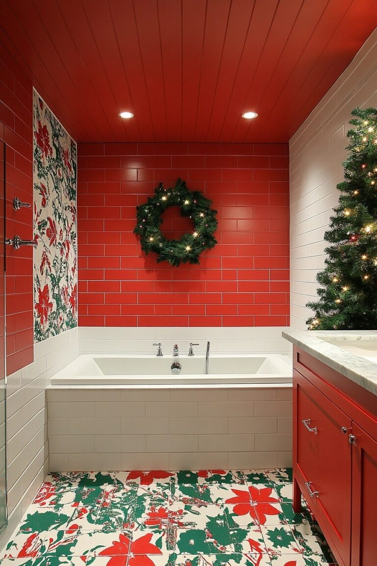 29 Christmas Bathroom Decor Ideas To Celebrate The Season In Style
