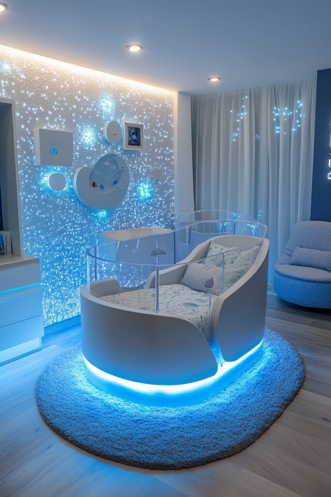 29 Luxury Nursery Ideas for a Sophisticated Baby Space 23 Futuristic Tech Nursery