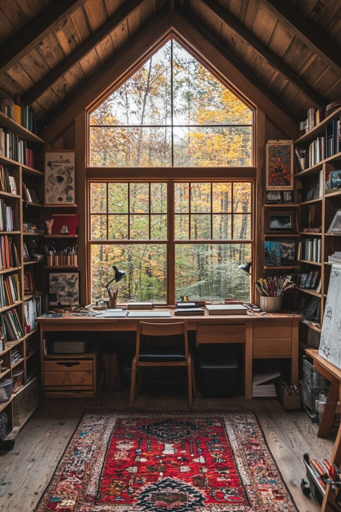 29 Small Cabin Decor Ideas for a Rustic and Inviting Retreat 7 Inspiring Cabin Workspace