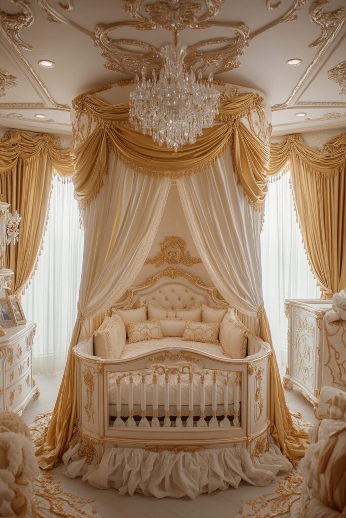 29 Luxury Nursery Ideas for a Sophisticated Baby Space 1 Majestic Royal Haven