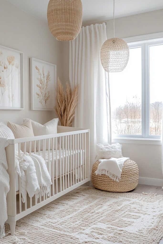 29 Neutral Nursery Ideas Perfect for Any Gender 1 Minimalist Modern Baby Space
