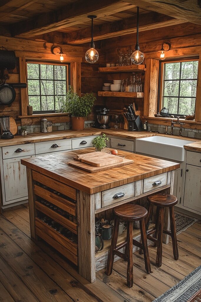 29 Small Cabin Kitchen Ideas Perfect for Cozy Living 23 Multi-Functional Islands