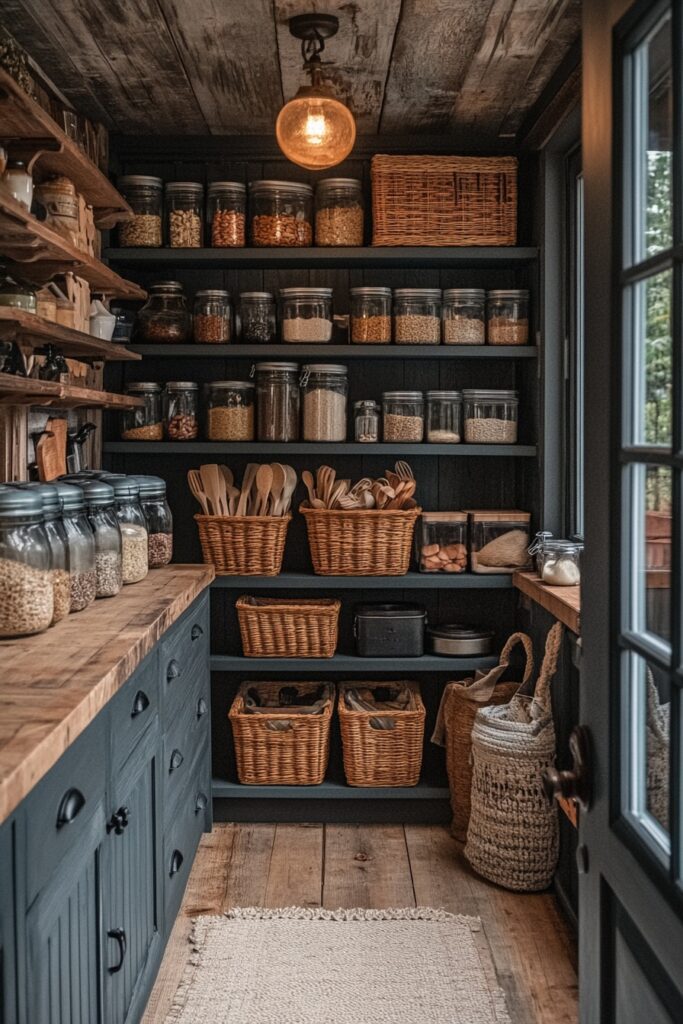 29 Small Cabin Decor Ideas for a Rustic and Inviting Retreat 11 Organized Cabin Pantry