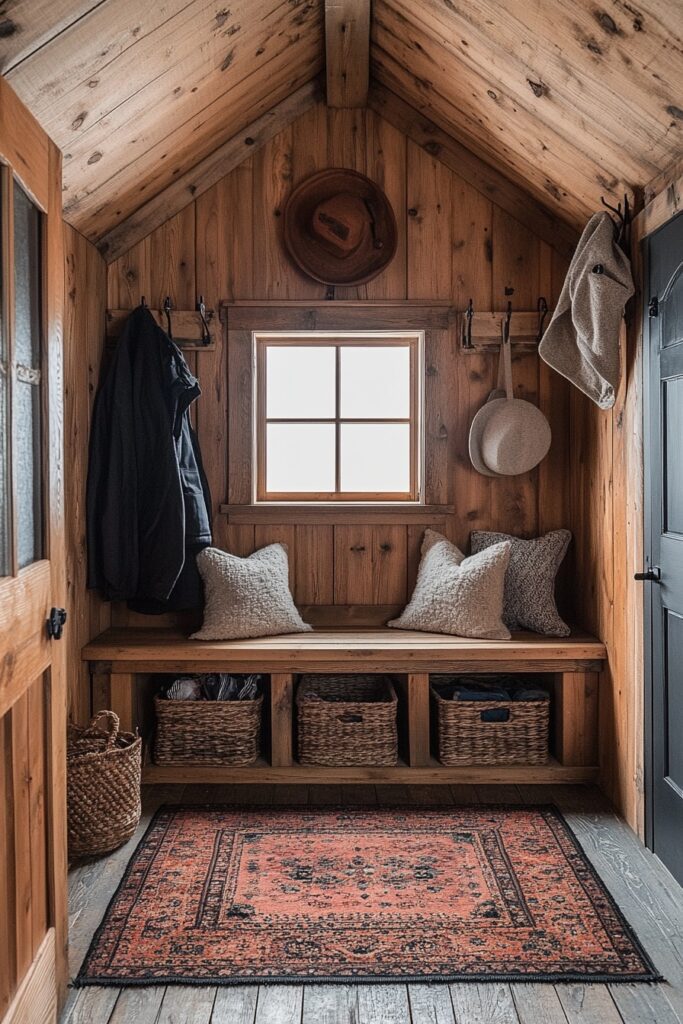 29 Small Cabin Decor Ideas for a Rustic and Inviting Retreat 8 Practical Cabin Mudroom