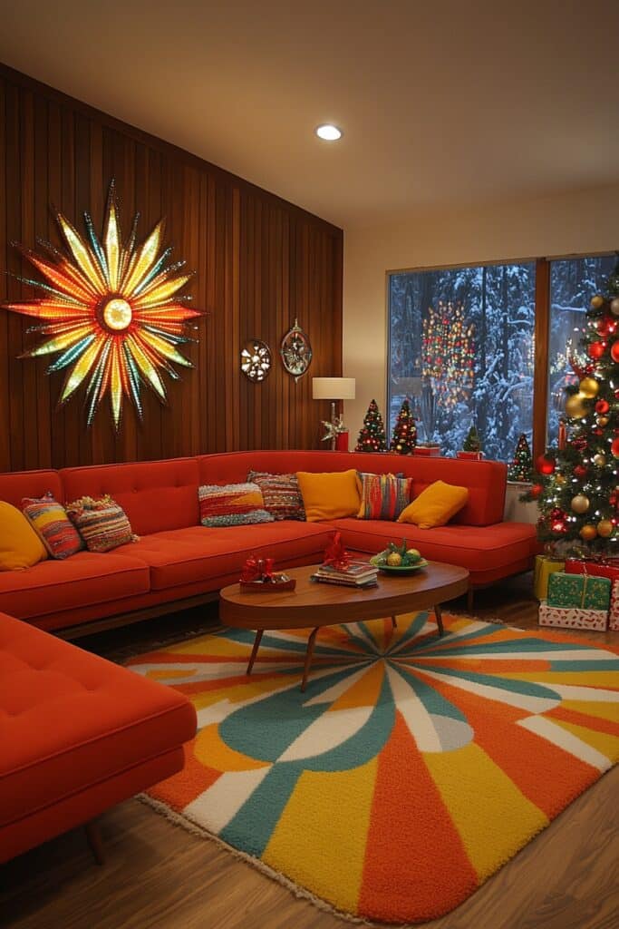 29 Cozy Christmas Decor Ideas for a Magical and Comfortable Christmas 8 Retro Christmas Fun