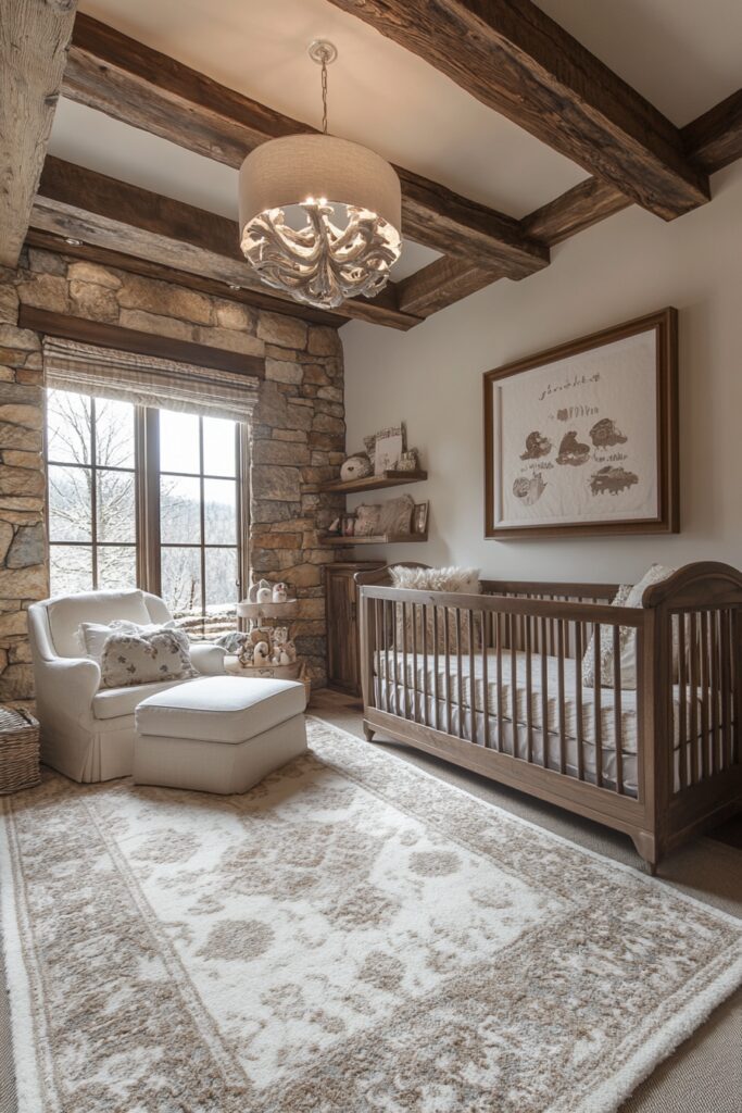 29 Luxury Nursery Ideas for a Sophisticated Baby Space 18 Rustic Elegance Baby Space
