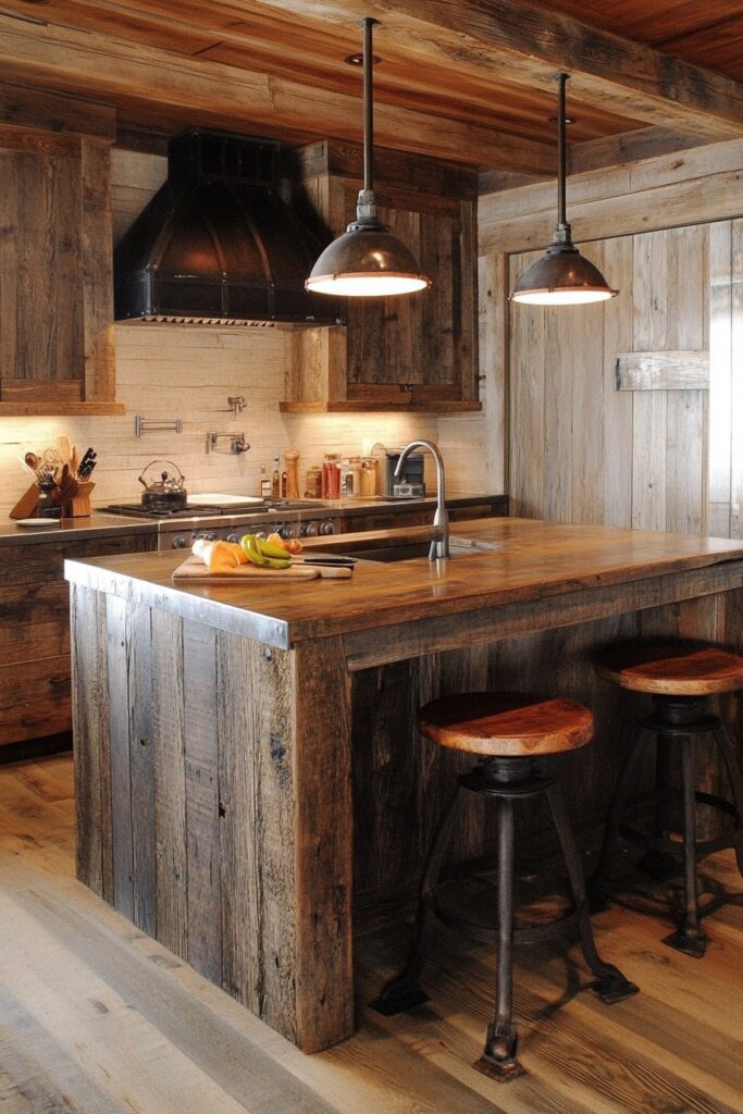29 Small Cabin Kitchen Ideas Perfect for Cozy Living 2 Rustic Wood Touches