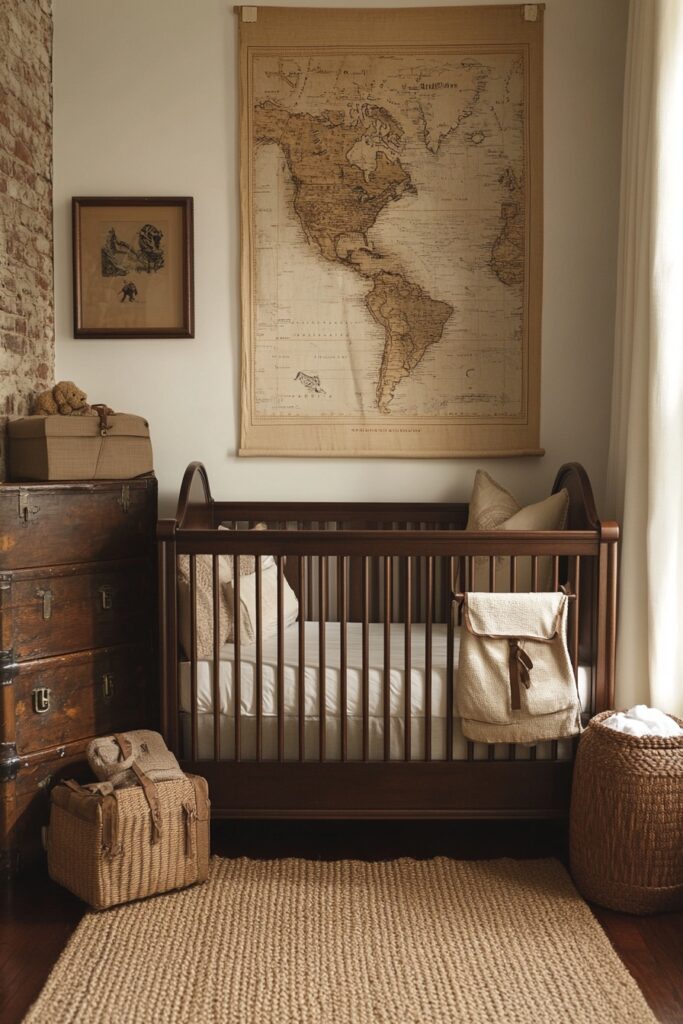 29 Nursery Room Vintage Ideas for a Timeless and Charming Space 22 Safari-Inspired Baby Room