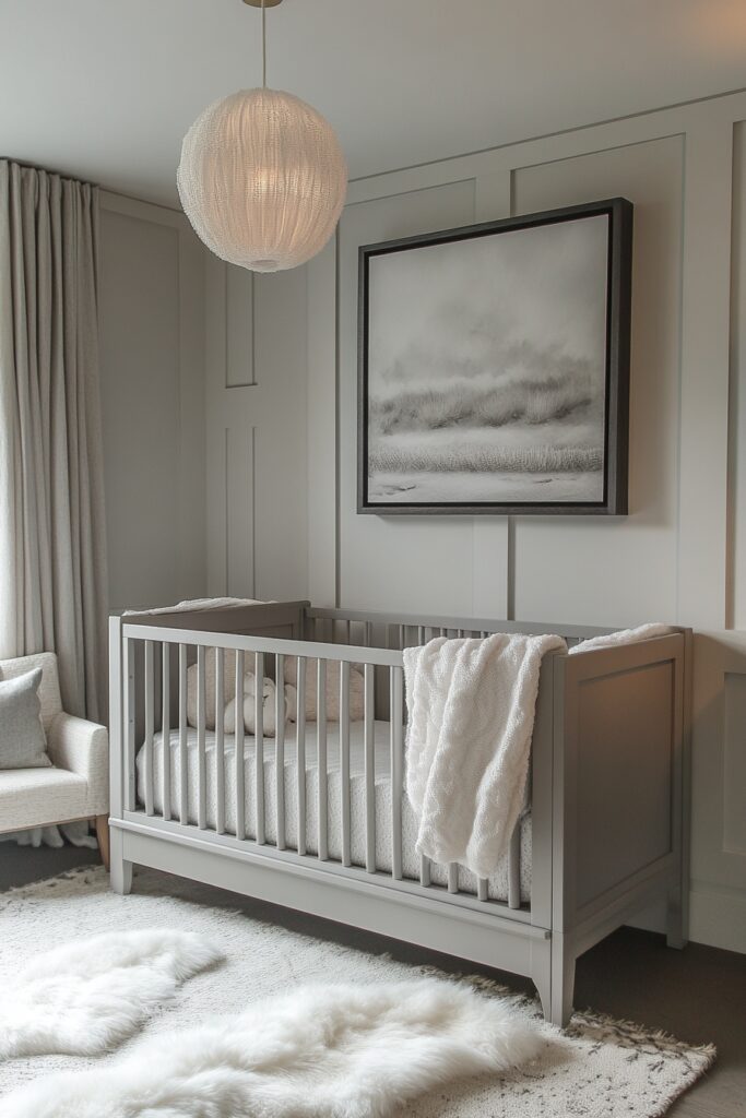 29 Neutral Nursery Ideas Perfect for Any Gender 11 Serene Grey Haven