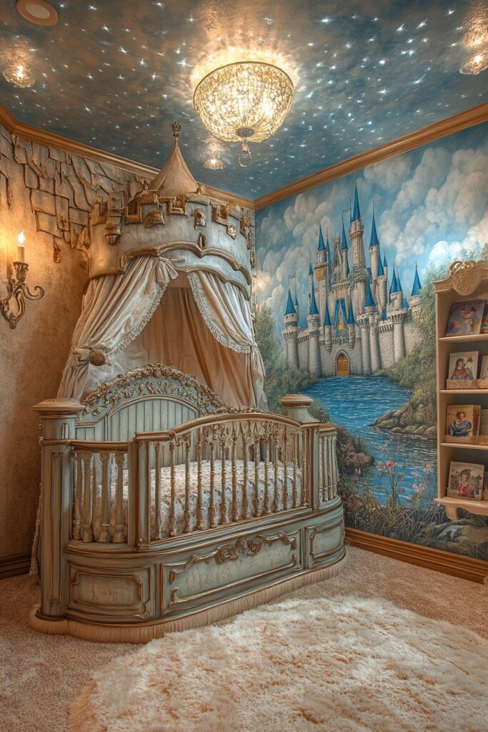 29 Nursery Room Vintage Ideas for a Timeless and Charming Space 12 Storybook Kingdom Nursery