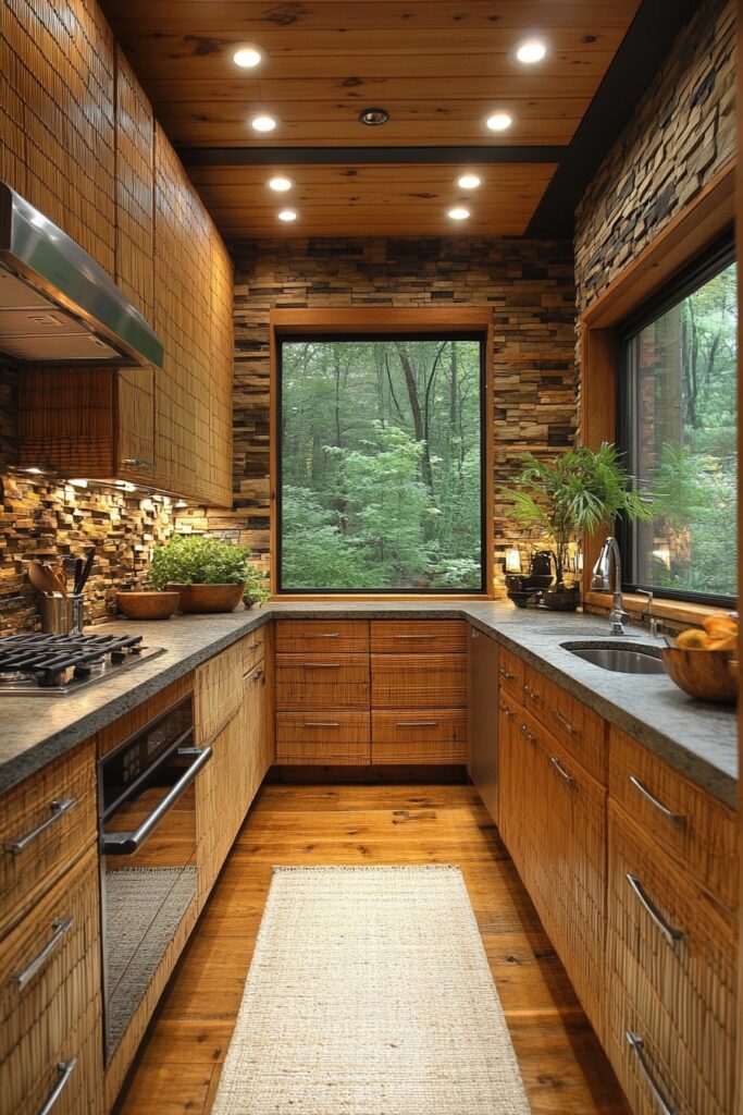 29 Small Cabin Kitchen Ideas Perfect for Cozy Living 5 Sustainable Bamboo Features