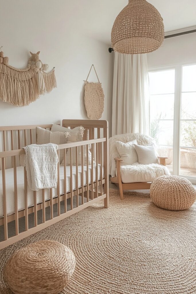 29 Neutral Nursery Ideas Perfect for Any Gender 9 Textured Oasis Nursery