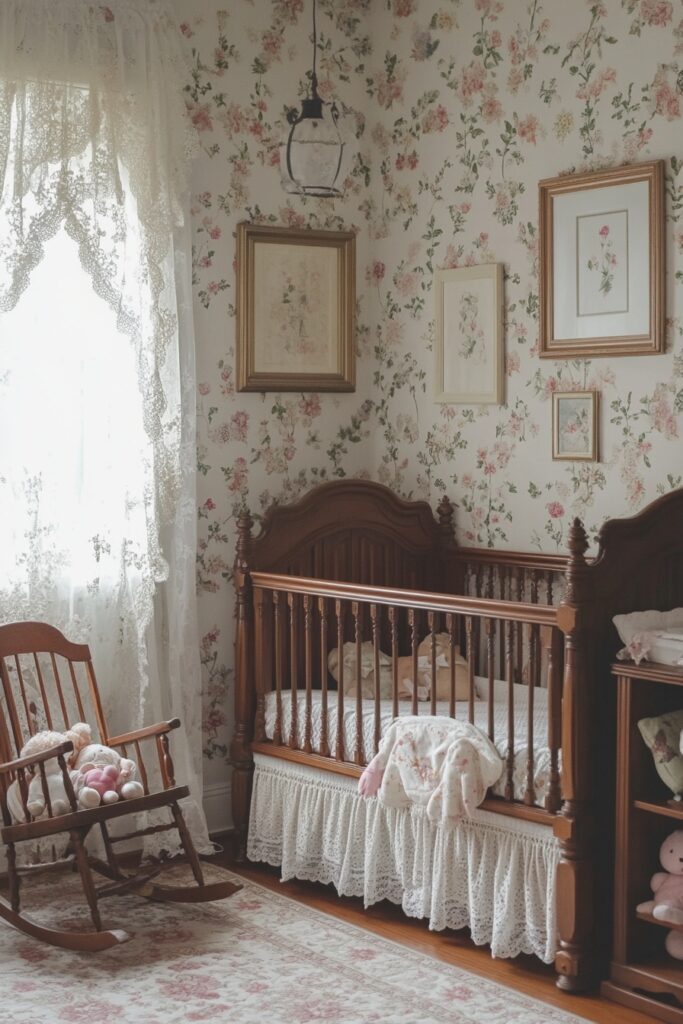 29 Nursery Room Vintage Ideas for a Timeless and Charming Space 1 Victorian-Inspired Nursery Room