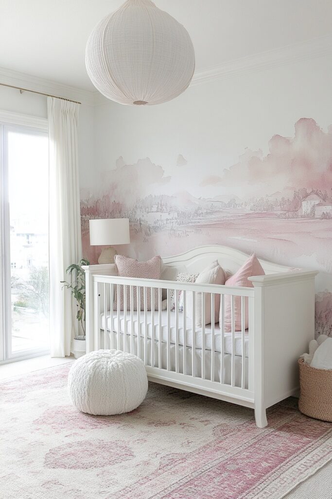 29 Neutral Nursery Ideas Perfect for Any Gender 15 Watercolor Dream Nursery
