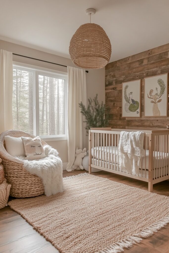 29 Neutral Nursery Ideas Perfect for Any Gender 8 Woodland Whispers Nursery