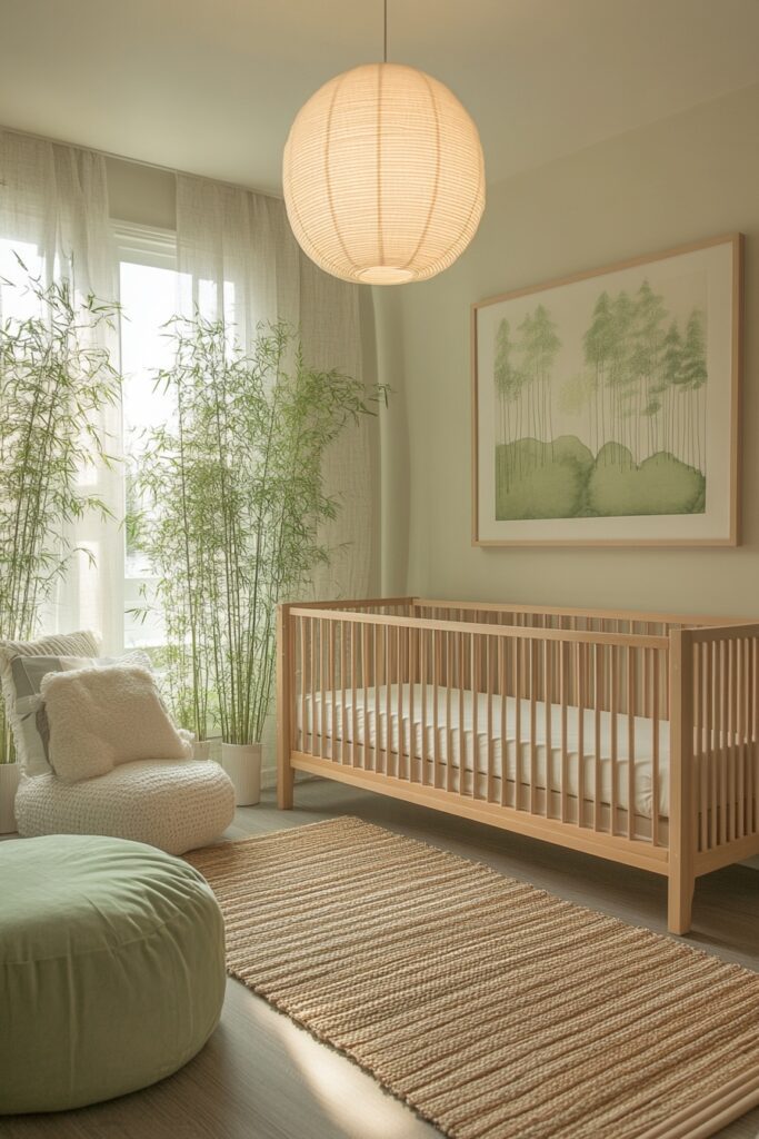 29 Neutral Nursery Ideas Perfect for Any Gender 19 Zen Retreat Nursery