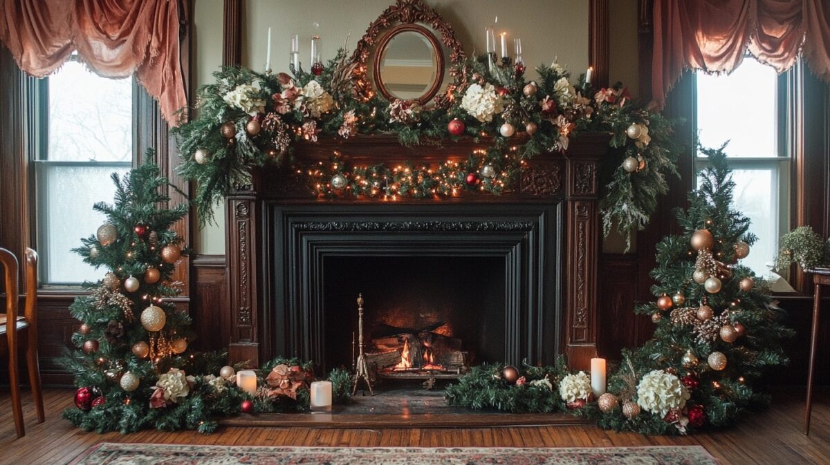 29 Fireplace Christmas Decorations For A Warm And Inviting Atmosphere